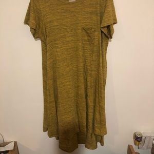 Lularoe Carly mustard dress